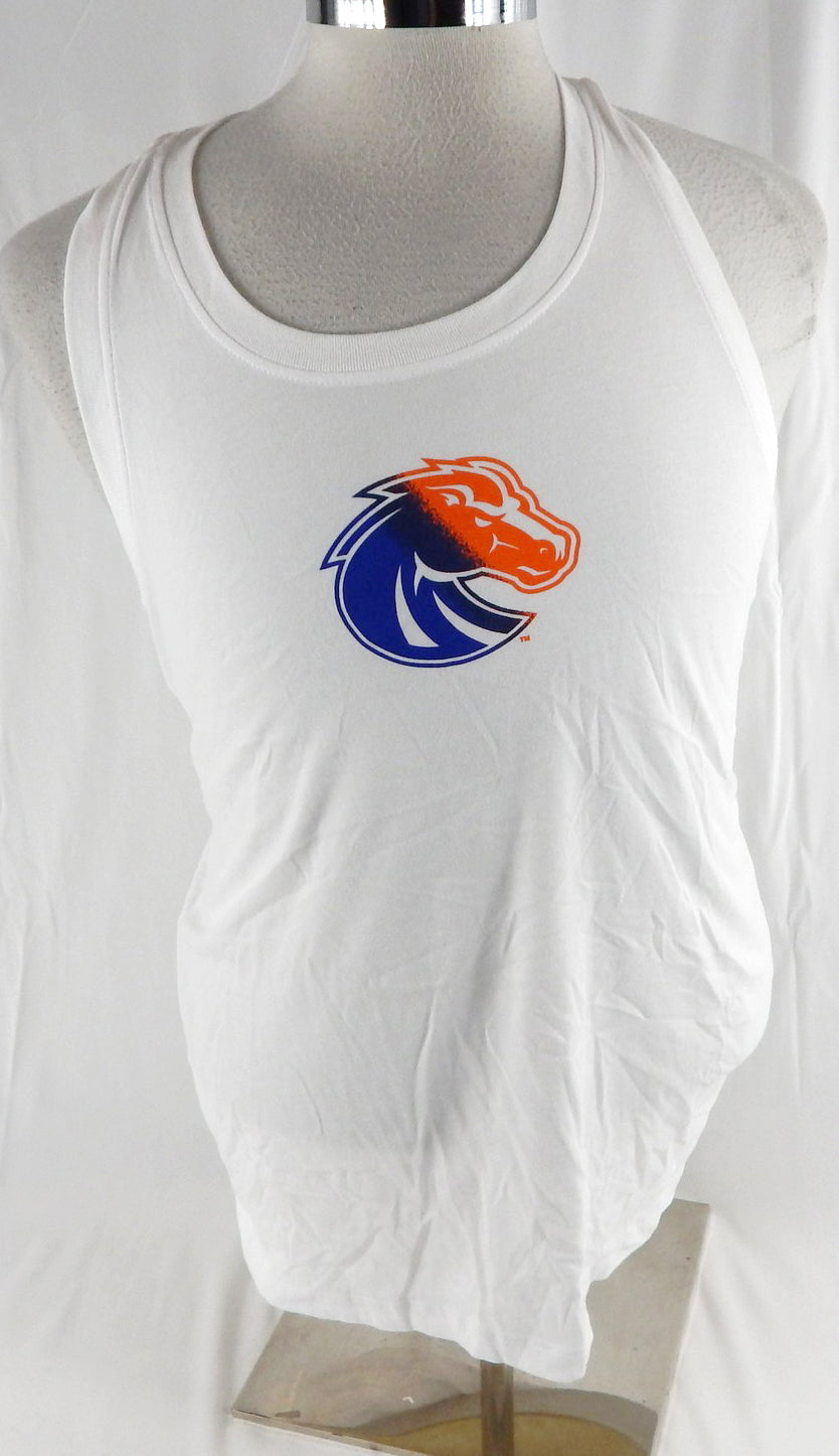 2017 Boise State Broncos # Game Used White Tank Top Jersey M DP99084