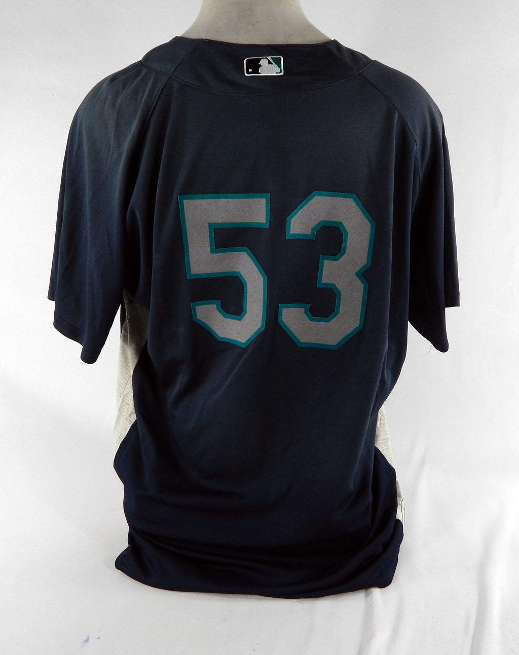 Seattle Mariners #53 Game Used Navy Jersey BP ST DP70172 Pic2