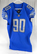 2020 Detroit Lions Cory Durden #90 Game Issued Blue Jersey 46 DP97344
