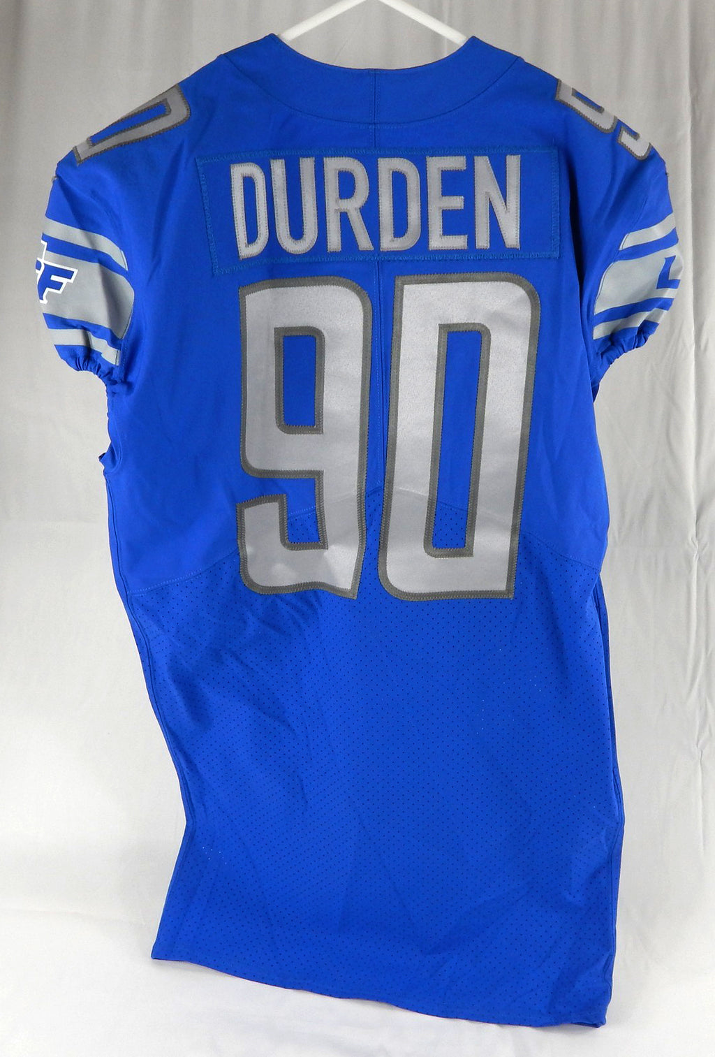 2020 Detroit Lions Cory Durden #90 Game Issued Blue Jersey 46 DP97344 Pic2