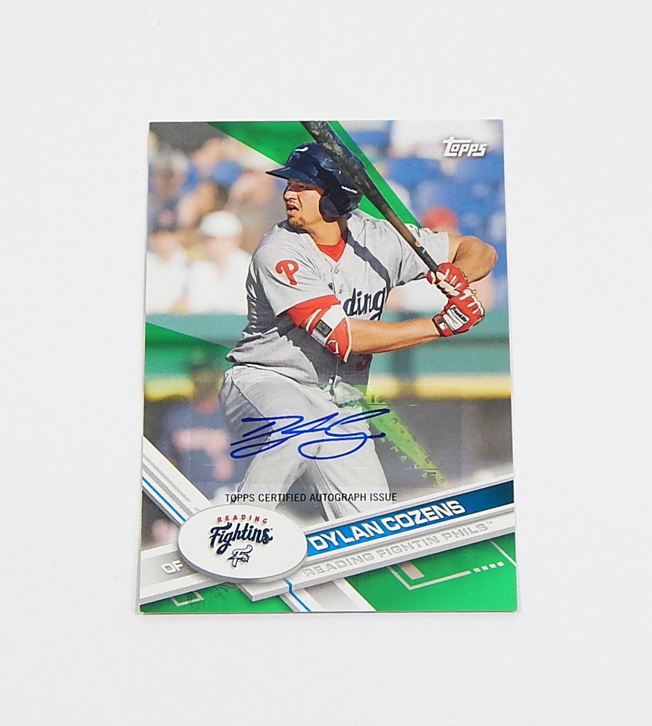 2017 Topps Pro Debut Autographs Green Dylan Cozens #108 Auto #'d /99