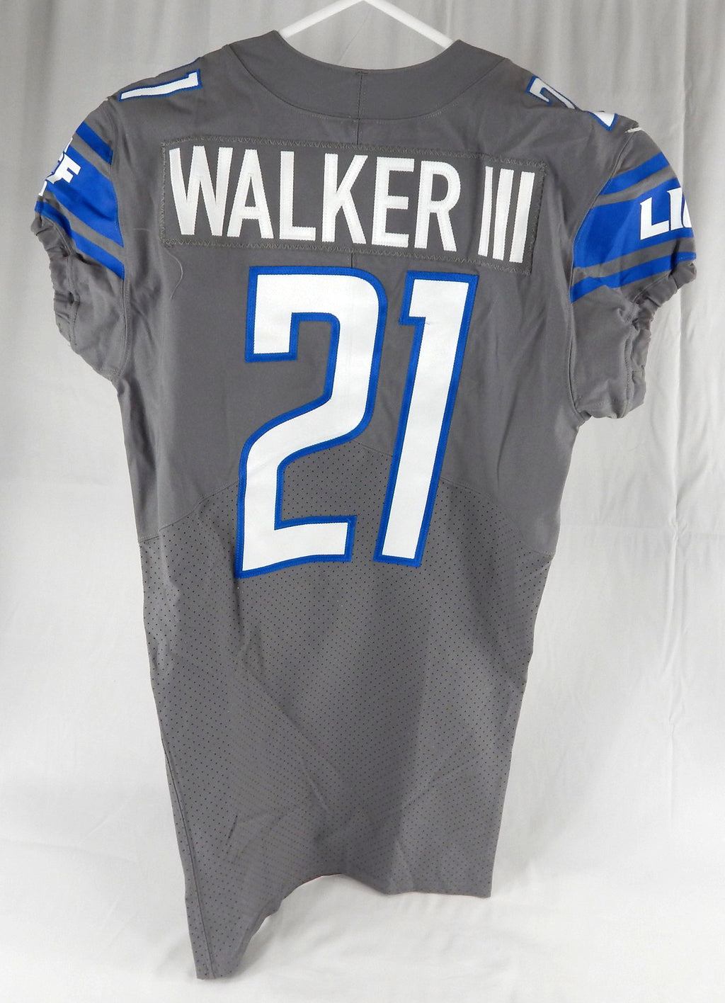 2019 Detroit Lions Tracy Walker III #21 Game Issued Grey Jersey Color Rush 40 5 Pic2