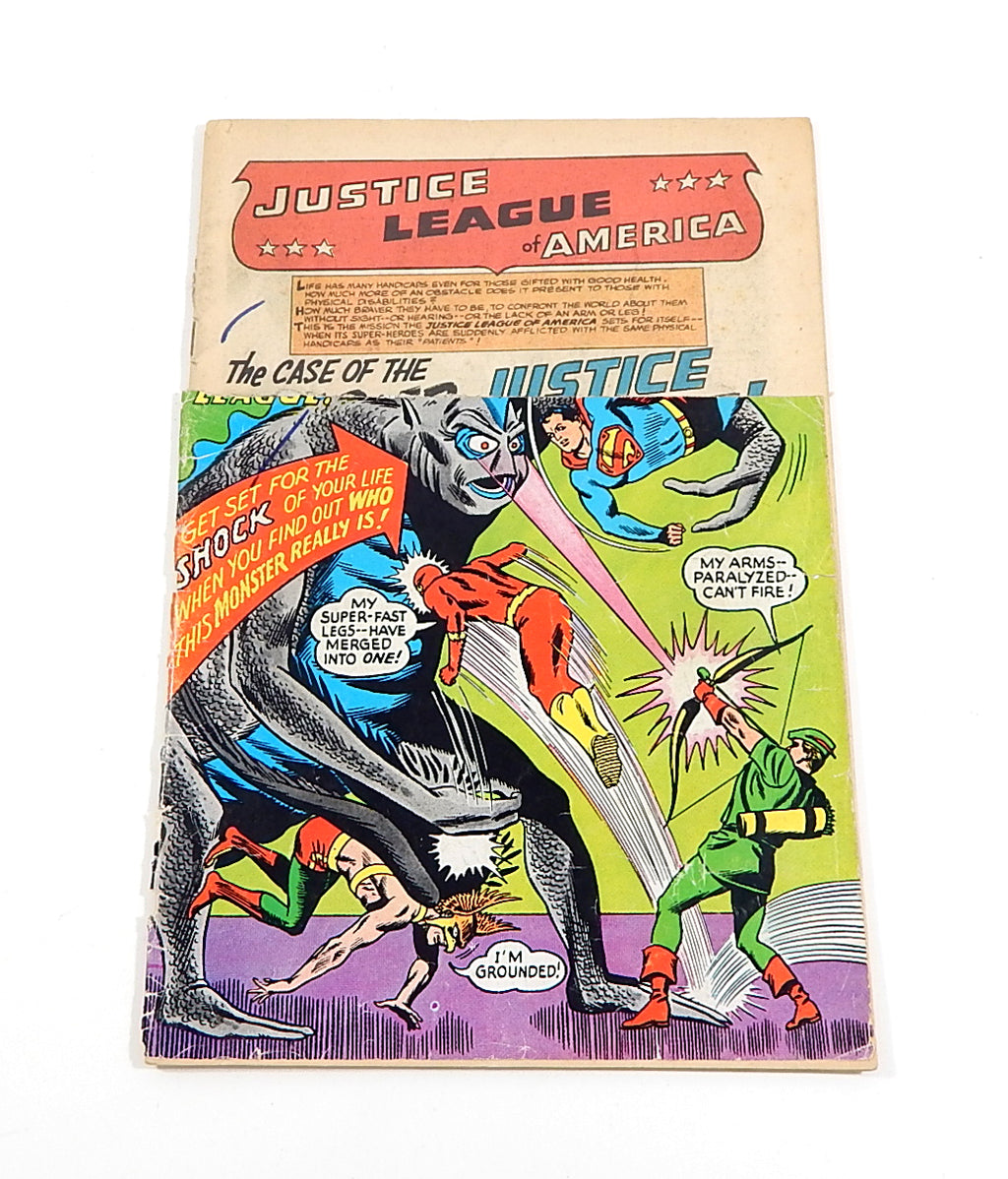 Justice League of America #36 Silver Age Comic Book DC 1965 FR 1/3 Cover Missing