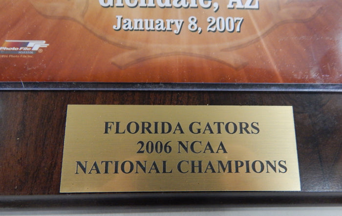 2007 Gators vs Ohio State 8x10 Photo Championship Jan 8 on wood Plaque Pic2
