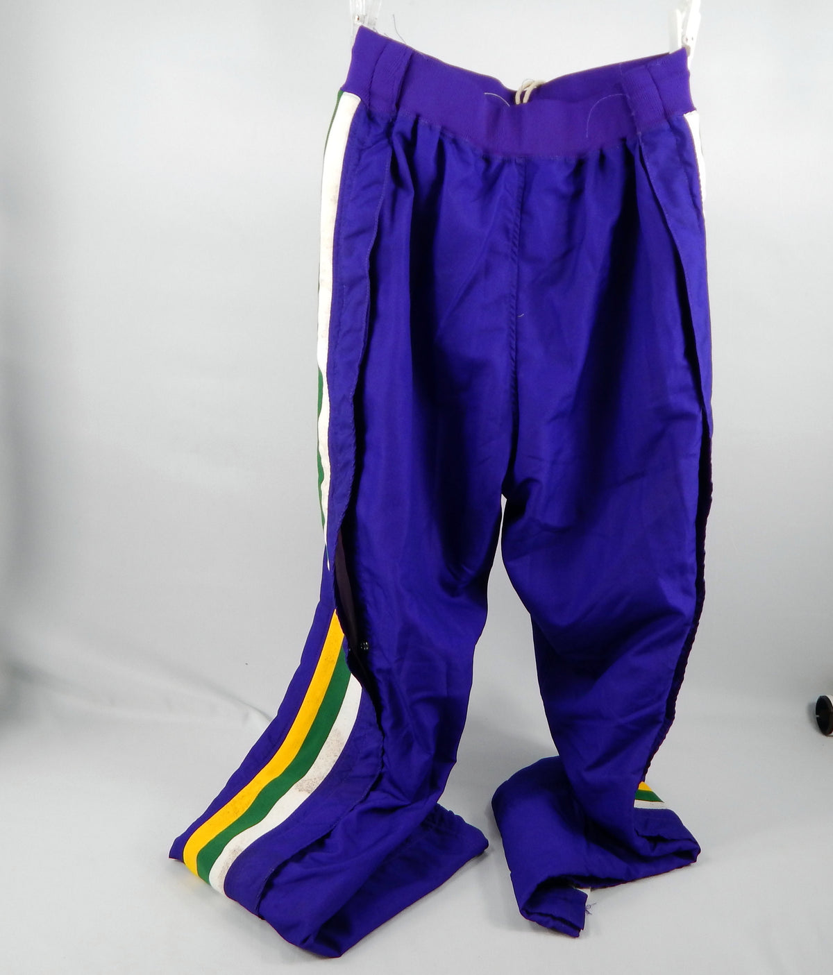 1992-93 Utah Jazz Game Issued Purple Warm Up Pants 32 346 Pic2