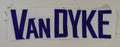 2015 Minnesota Vikings DeMarcus VanDyke Game Issued White Name Plate DP14887