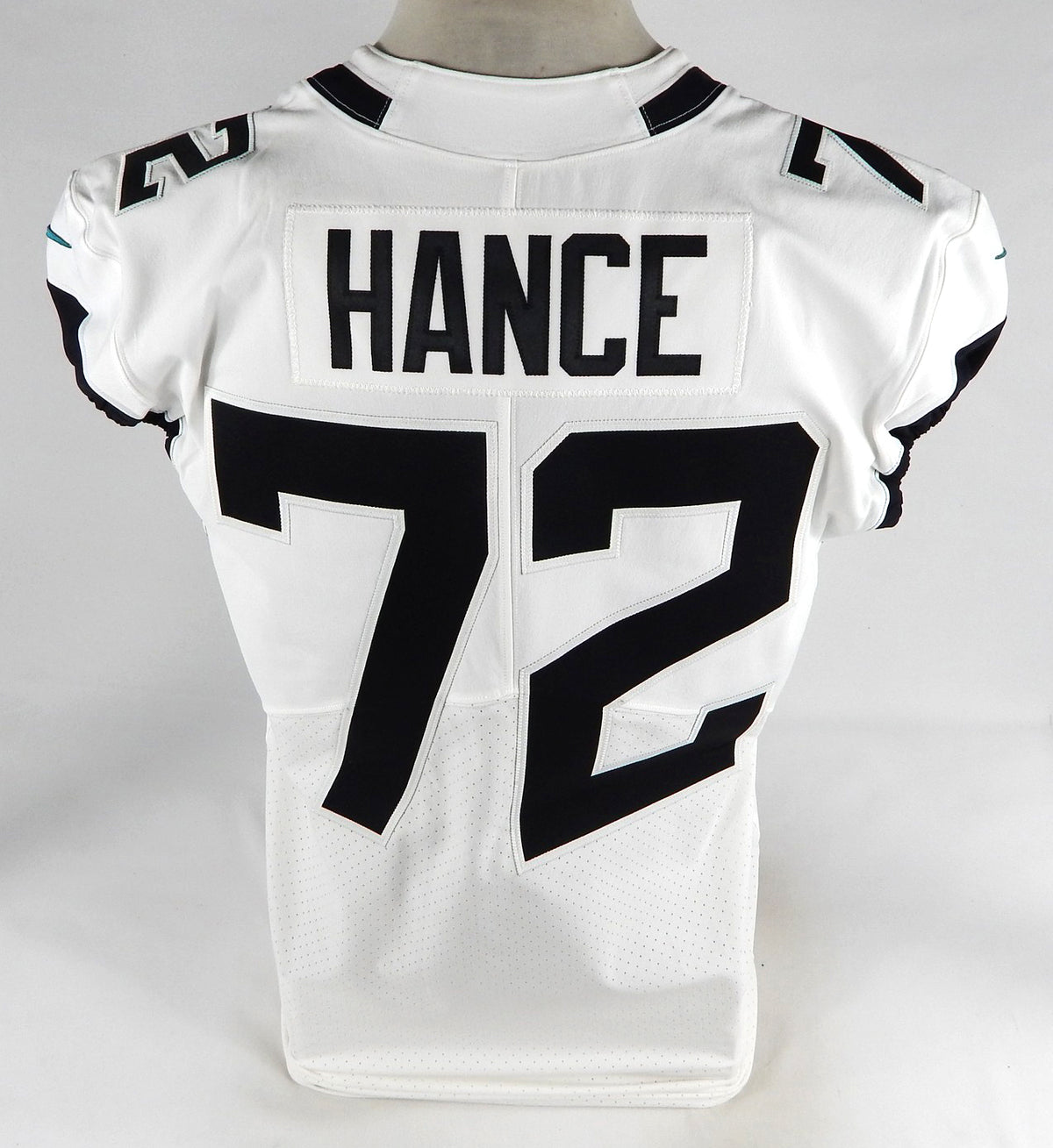 2020 Jacksonville Jaguars Blake Hance #72 Game Issued White Jersey 46 DP74717