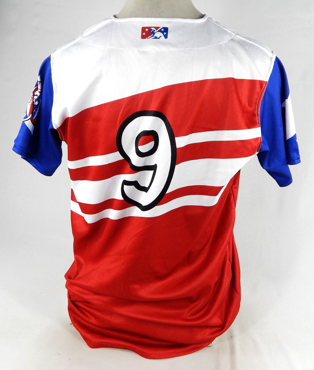 2022-23 Syracuse Mets #9 Game Issued Pos Used Red Jersey Copa Diversion 46 691 Pic2