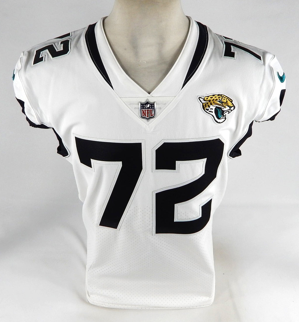 2020 Jacksonville Jaguars Blake Hance #72 Game Issued White Jersey 46 DP74717 Pic2
