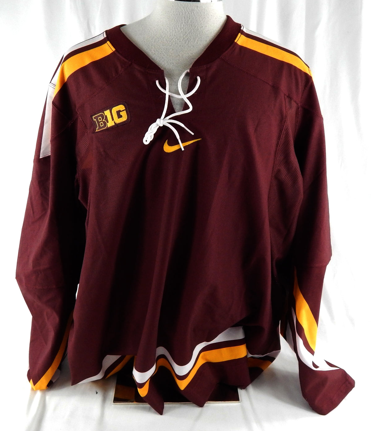 Minnesota Golden Gophers Blank Game Issued Maroon Jersey Hockey B10 P 60 164