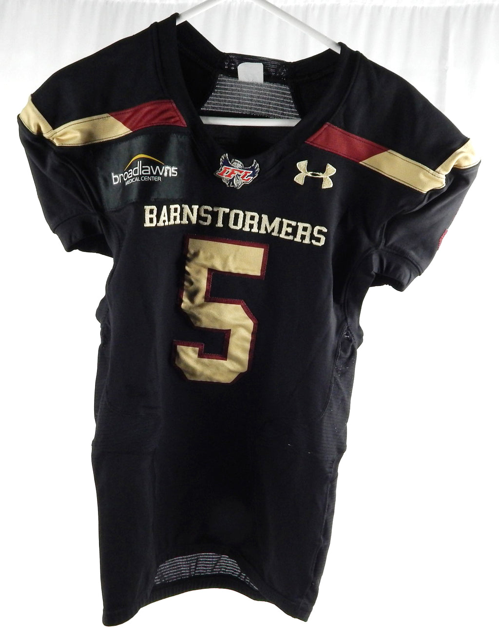2019 Iowa Barnstormers Tevin Madison #5 Game Used Black Jersey L 257