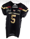 2019 Iowa Barnstormers Tevin Madison #5 Game Used Black Jersey L 257