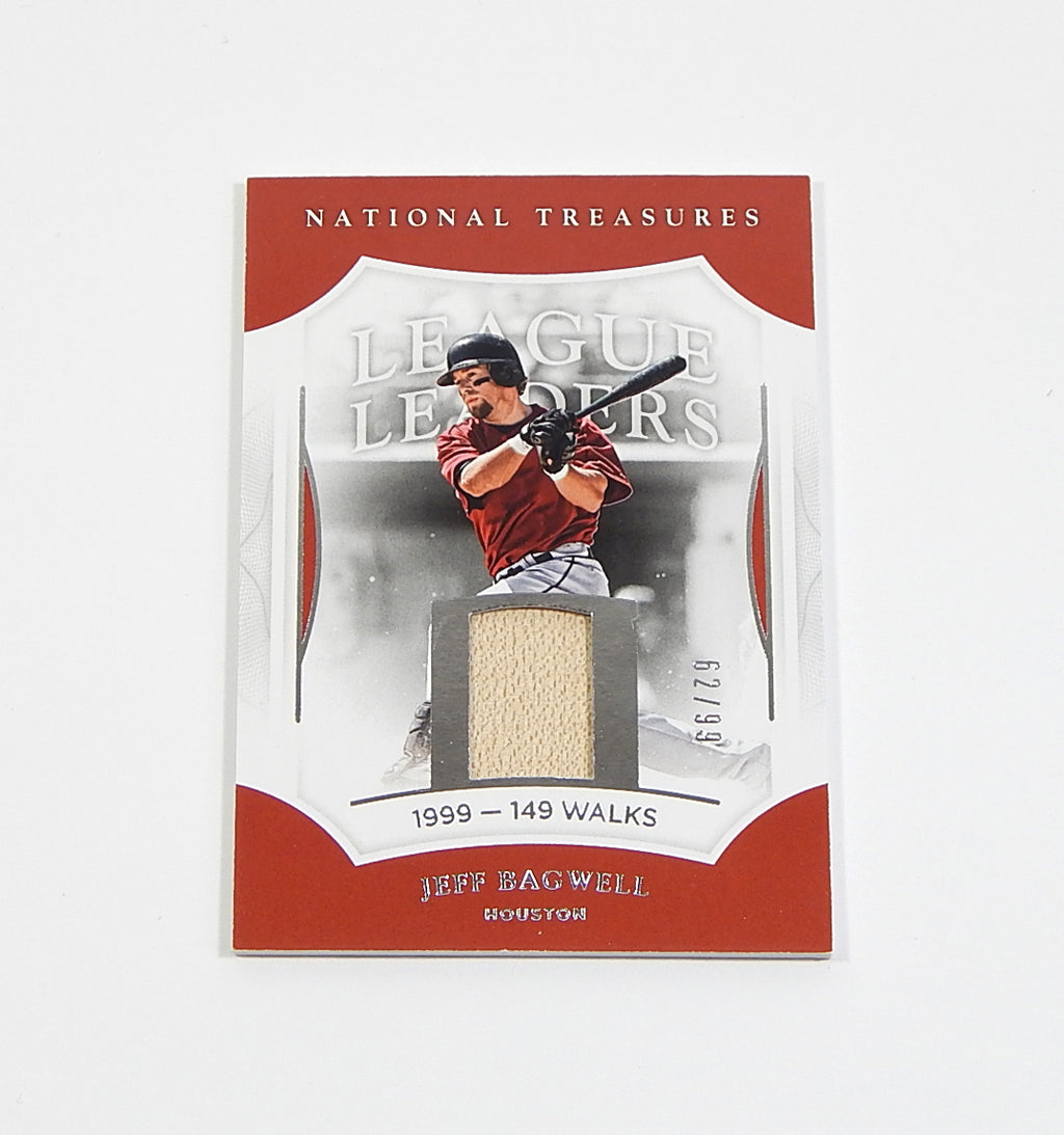 2017 National Treasures League Leaders Relics Jeff Bagwell #LL-JB Used Bat /99