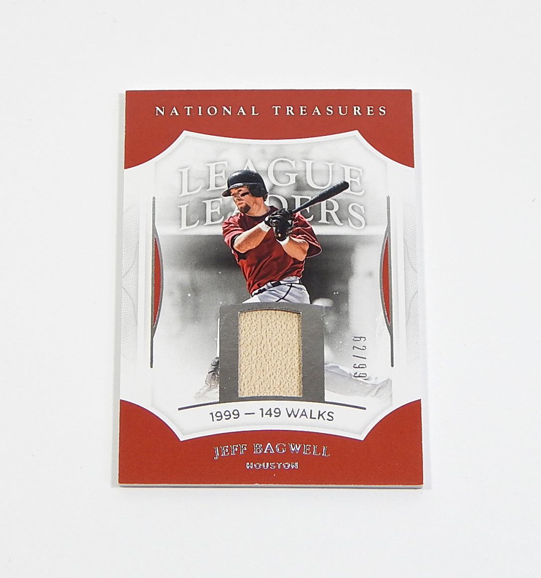 2017 National Treasures League Leaders Relics Jeff Bagwell #LL-JB Used Bat /99