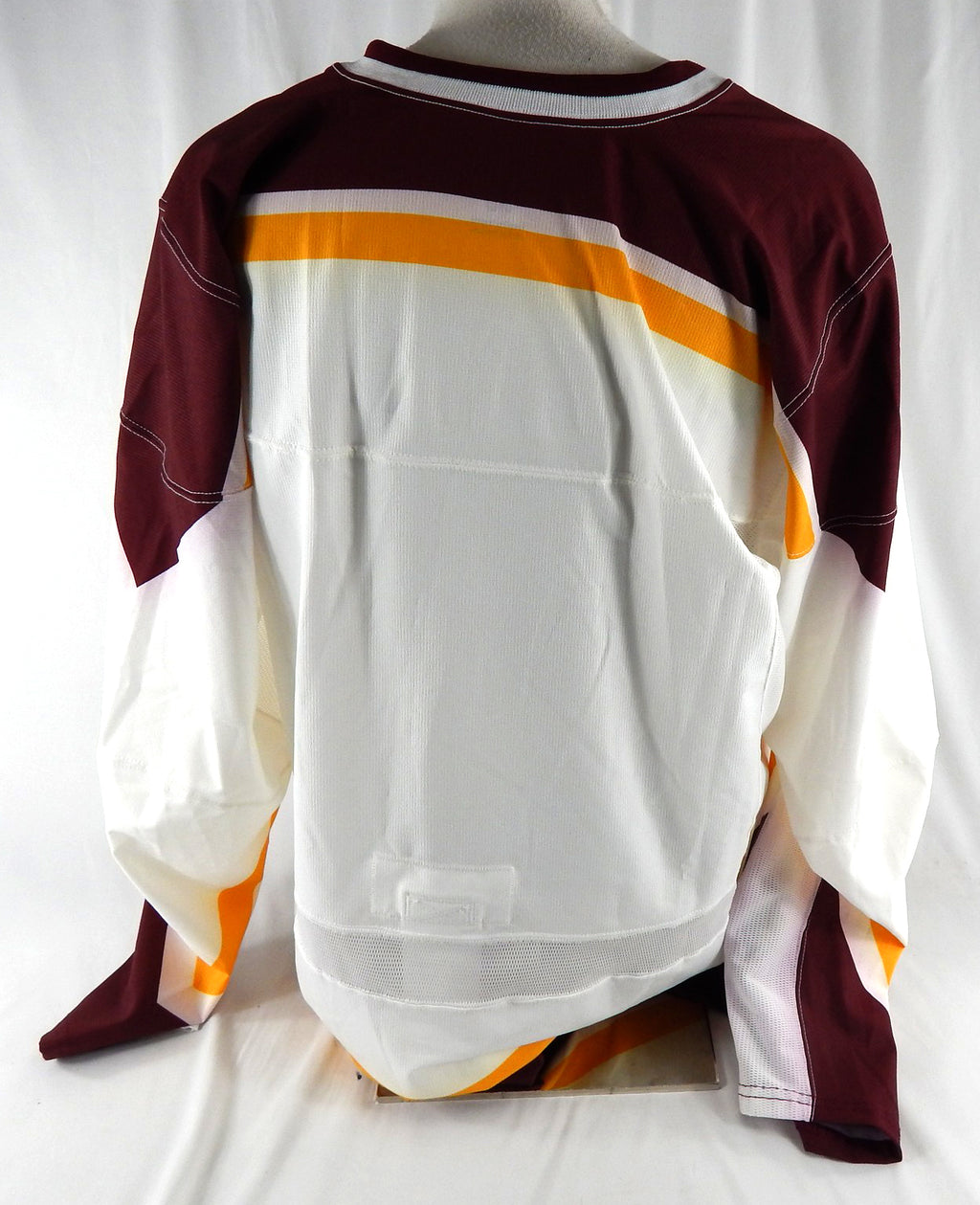 Minnesota Golden Gophers Blank Game Issued White Jersey Hockey B10 Patch 60 165 Pic2