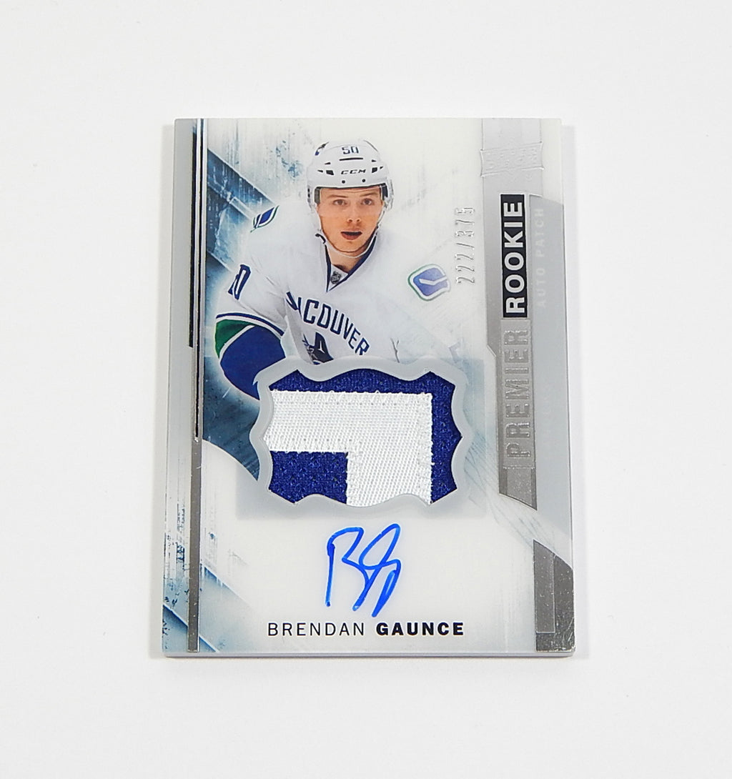 2015-16 Upper Deck Premier Brendan Gaunce RC #103 Auto Jersey Patch #'d /375