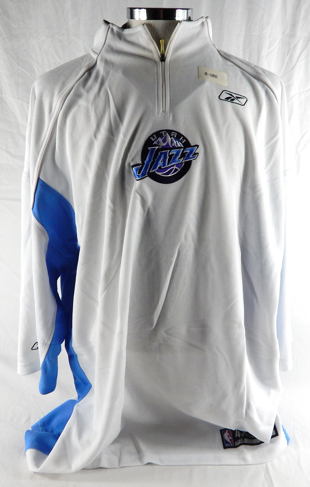 2000s Utah Jazz #13 Game Issued White Shooting Shirt 4XL 578