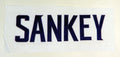 2017 Minnesota Vikings Bishop Sankey #43 Game Used White Name Plate DP14912