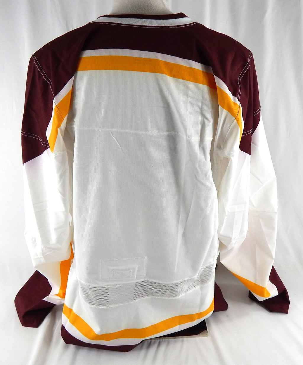 Minnesota Golden Gophers Blank Game Issued White Jersey Hockey B10 Patch 58 166 Pic2