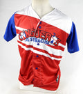 2022-23 Syracuse Mets #57 Game Issued Pos Used Red Jersey Copa Diversion 44 695