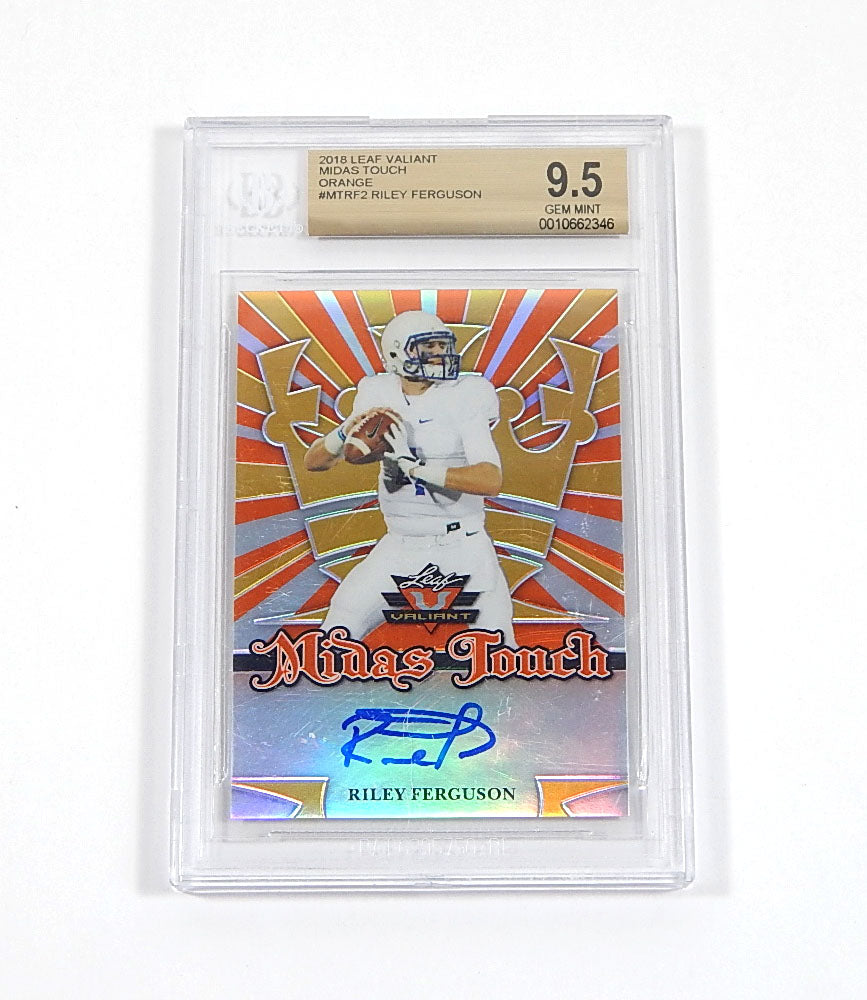 2018 Leaf Valiant Midas Touch Orange Riley Ferguson #MT-RF2 /35 BGS 9.5 Auto 10
