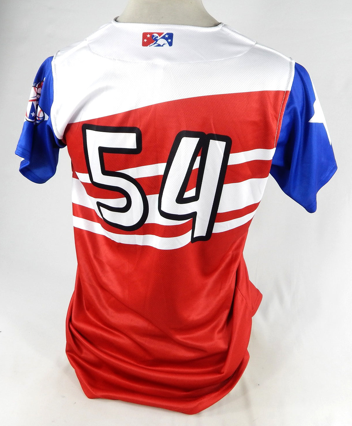 2022-23 Syracuse Mets #54 Game Issued Pos Used Red Jersey Copa Diversion 44 696 Pic2