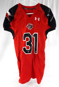 2012 Texas Tech Red Raiders #31 Game Used Red Jersey Lone Star Football NP Rem 8