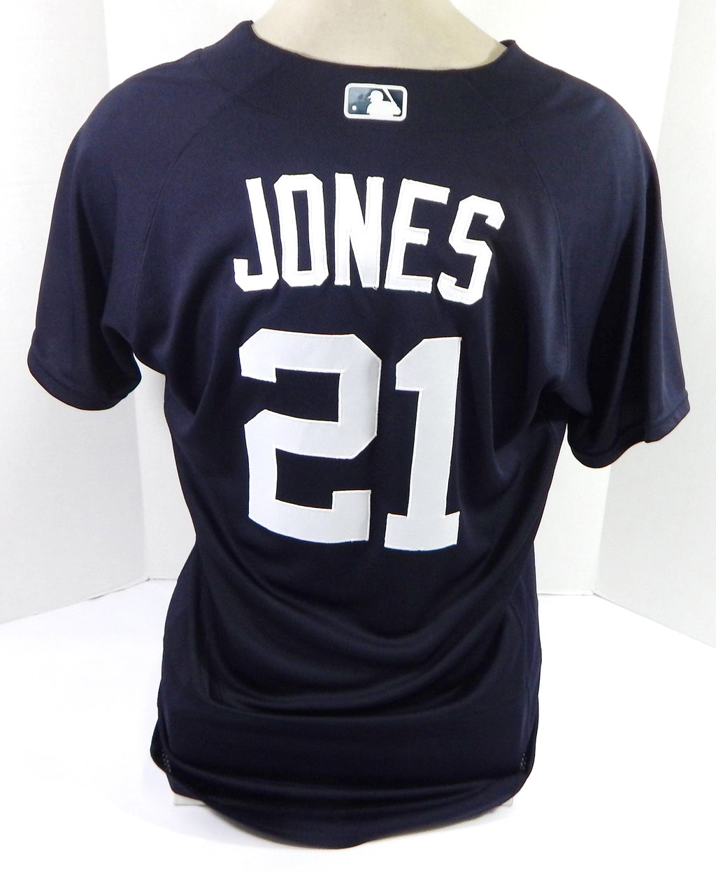 2020 Detroit Tigers JaCoby Jones #21 Game Issued Pos Used Navy Jersey ST 0