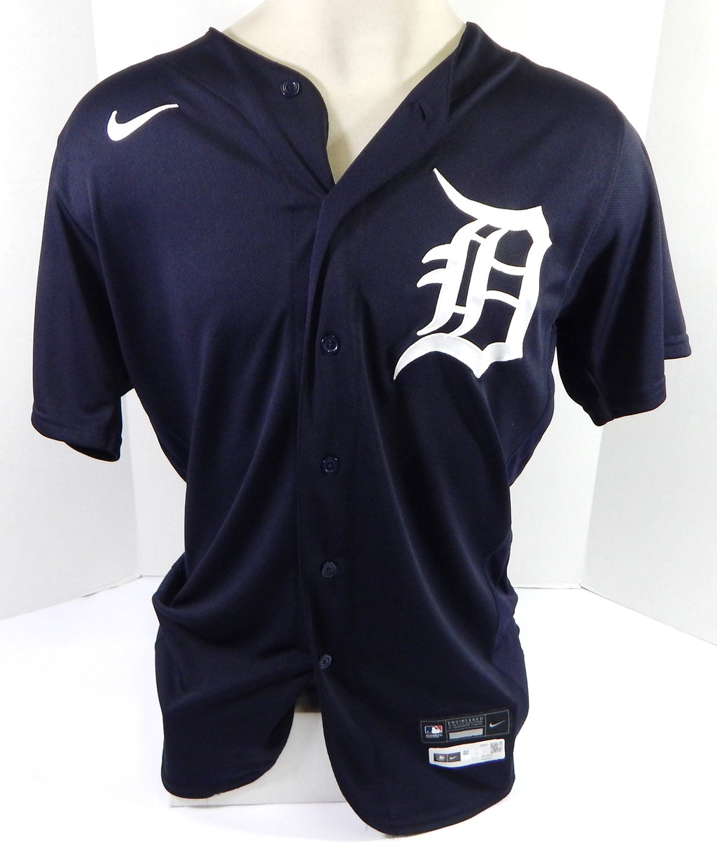 2020 Detroit Tigers JaCoby Jones #21 Game Issued Pos Used Navy Jersey ST 0 Pic2