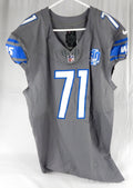 2023 Detroit Lions Michael Schofield III #71 Game Issued Grey Jersey Color Rush