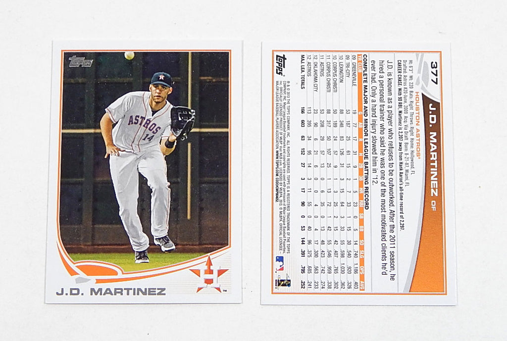 Lot of (32) 2013 Topps J.D. Martinez #377 Nm/Mt Pic2