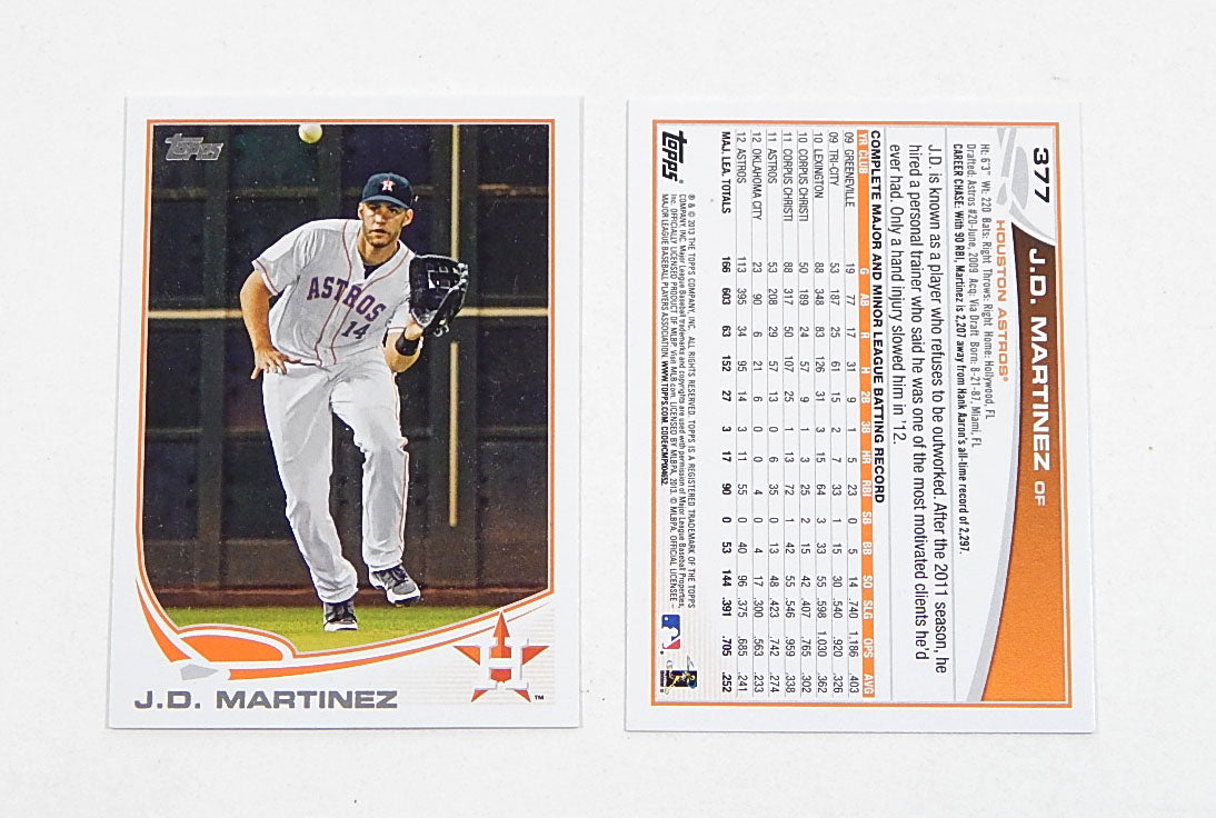 Lot of (32) 2013 Topps J.D. Martinez #377 Nm/Mt Pic2