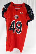 2012 Texas Tech Red Raiders #49 Game Used Red Jersey Lone Star Football NP Rem 0