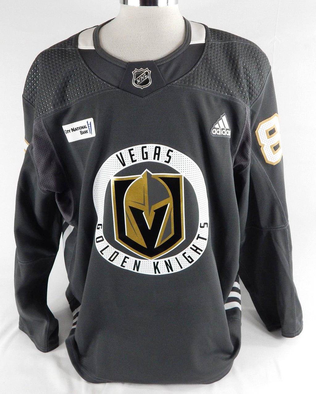 2020 Vegas Golden Knights #80 Game Used Grey Practice Jersey NP Rem 56 603