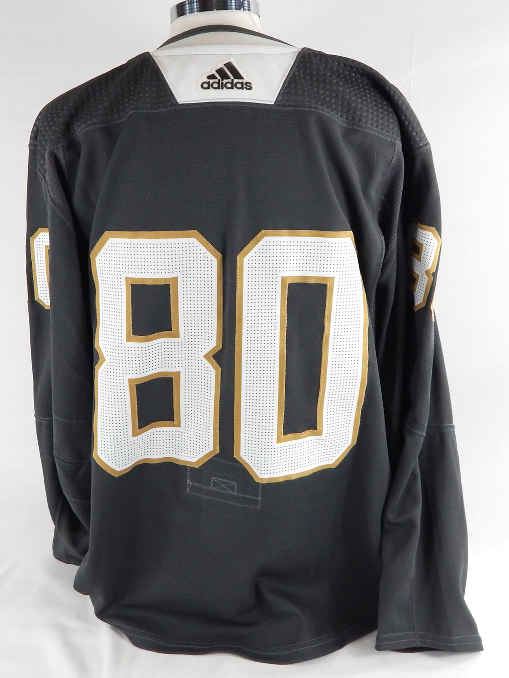 2020 Vegas Golden Knights #80 Game Used Grey Practice Jersey NP Rem 56 603 Pic2