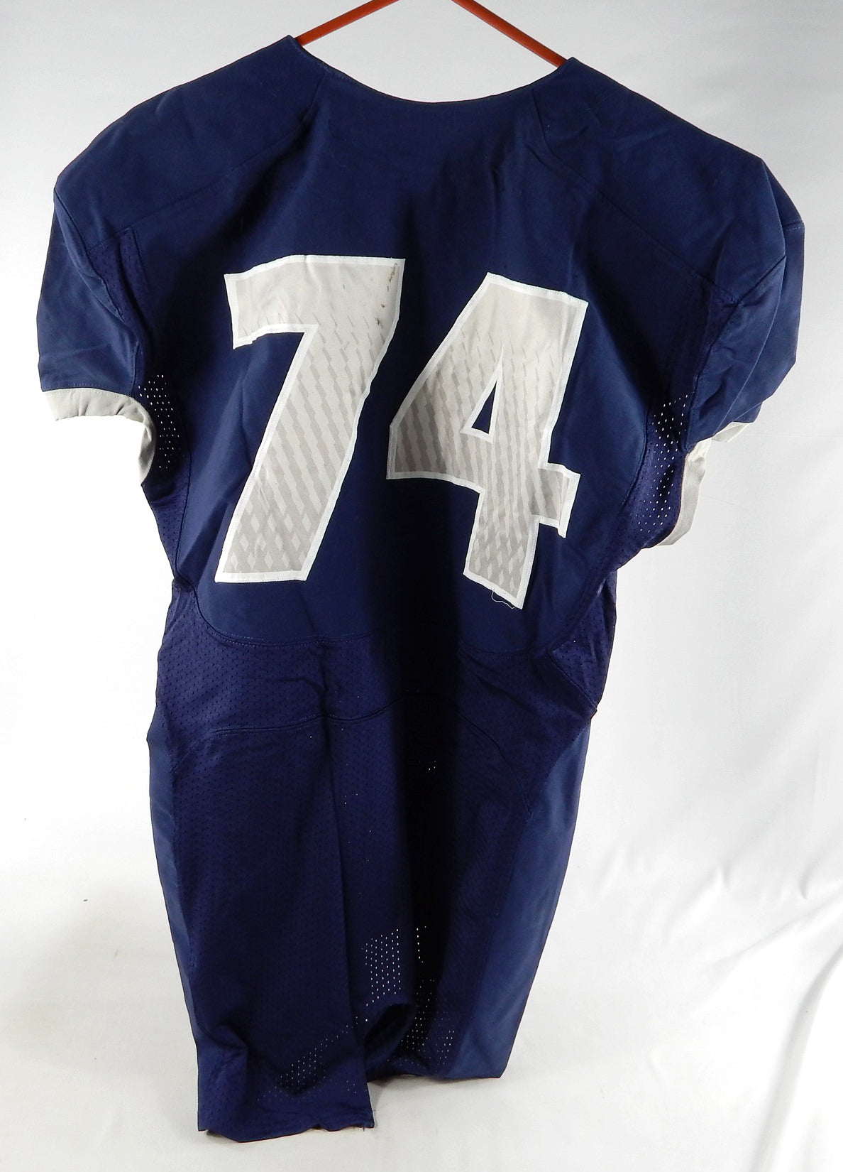 2013 Utah State Aggies #74 Game Used Navy Jersey NP Removed XL DP84025 Pic2