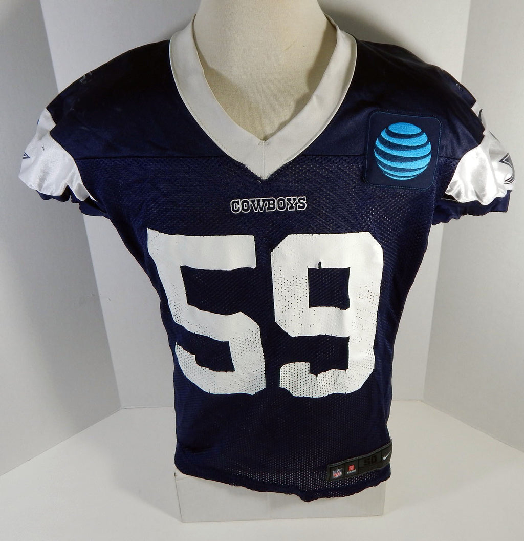 2018 Dallas Cowboys #59 Game Issued Navy Practice Jersey 50 55