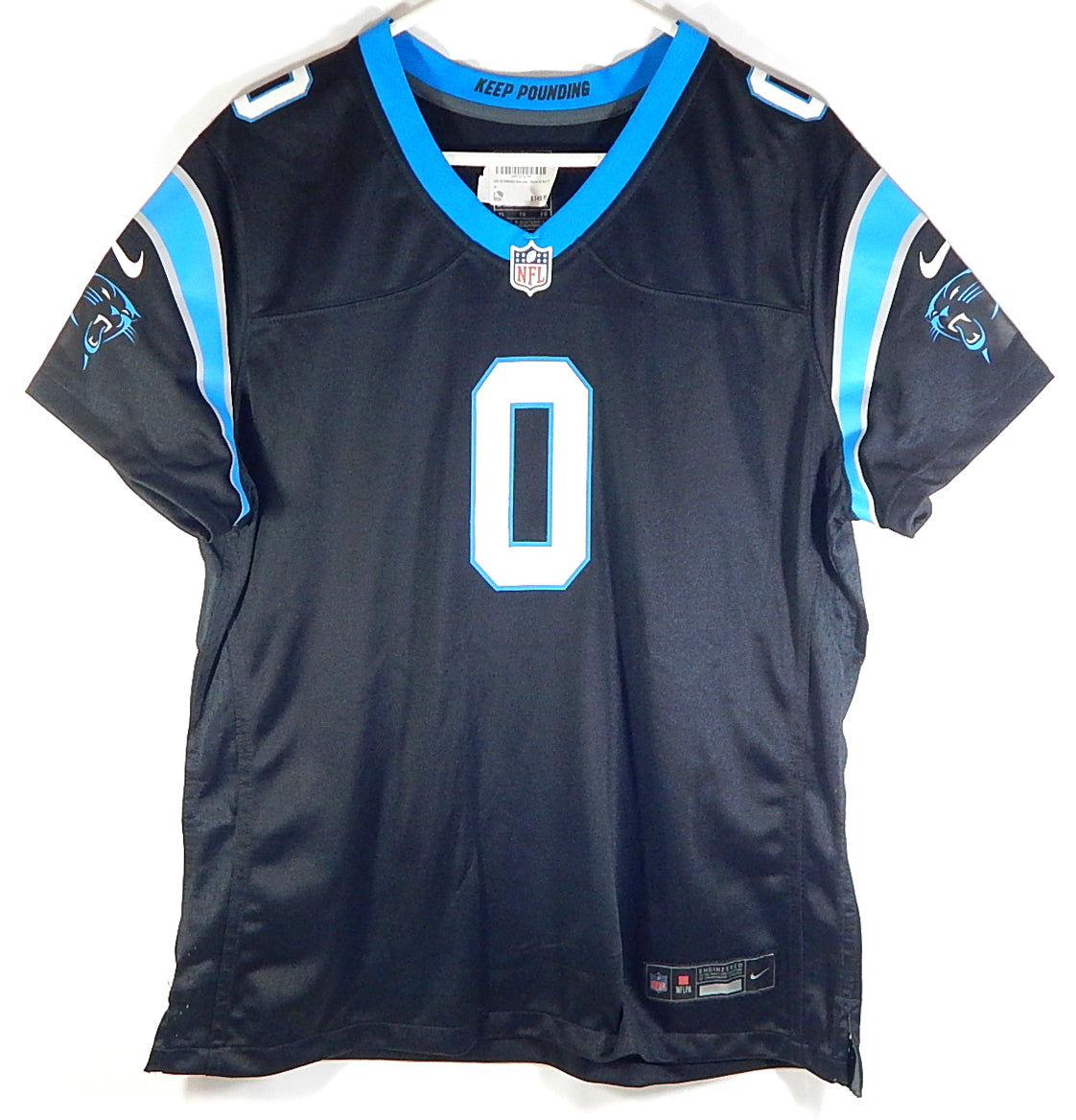 Brian Burns #0 Carolina Panthers Nike Engineered Football Jersey Black Youth XL