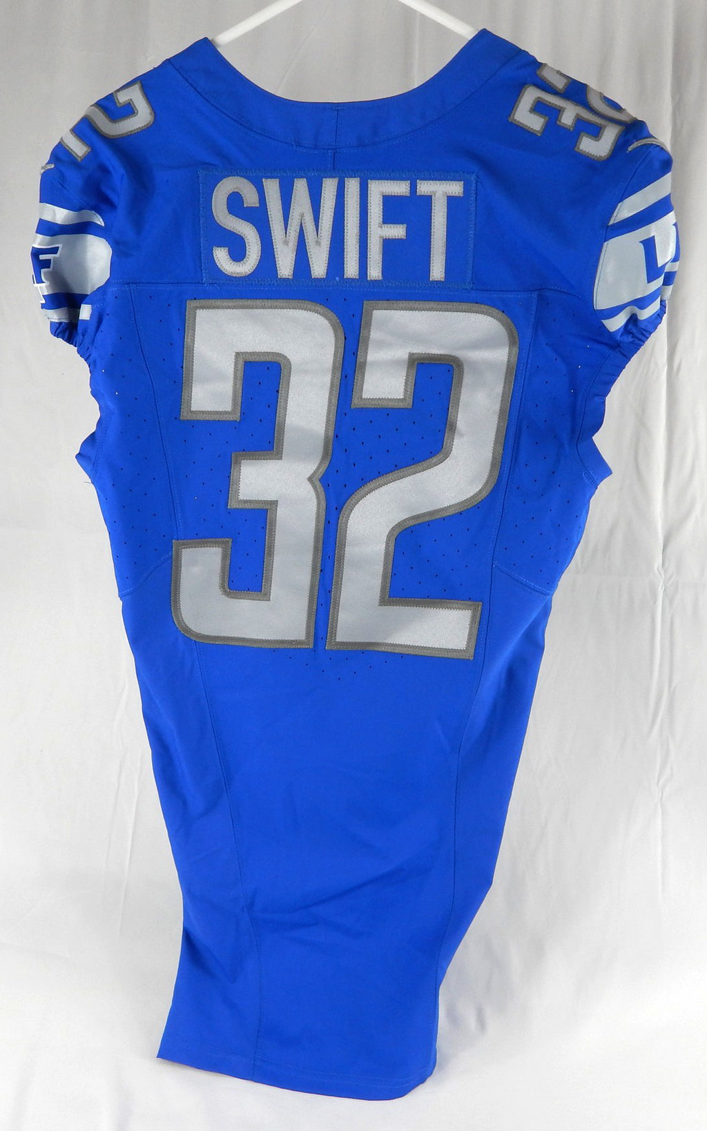 2023 Detroit Lions D'Andre Swift #32 Game Issued Blue Jersey 90 Patch 40 355 Pic2