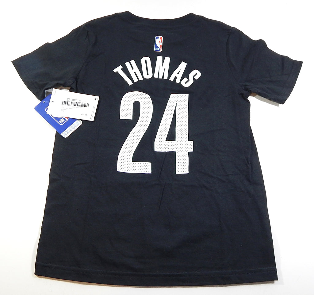 Cam Thomas #24 Brooklyn Nets Icon The Nike Tee Shirt Black New Youth L Pic2