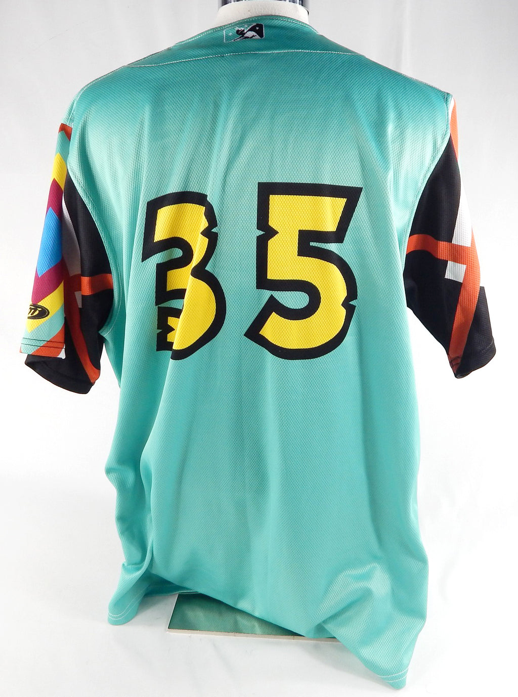 2023 Hickory Crawdads Chandler Goebel #35 Game Used Green Jersey Copa Diverson 0 Pic2
