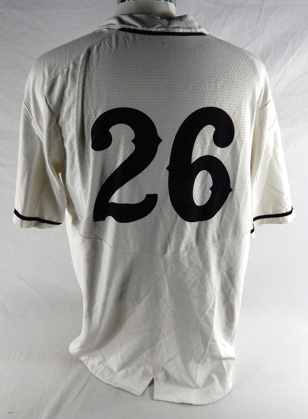 2019 Long Beach State Dirtbags #26 Game Used White Jersey Baseball XL 653 Pic2