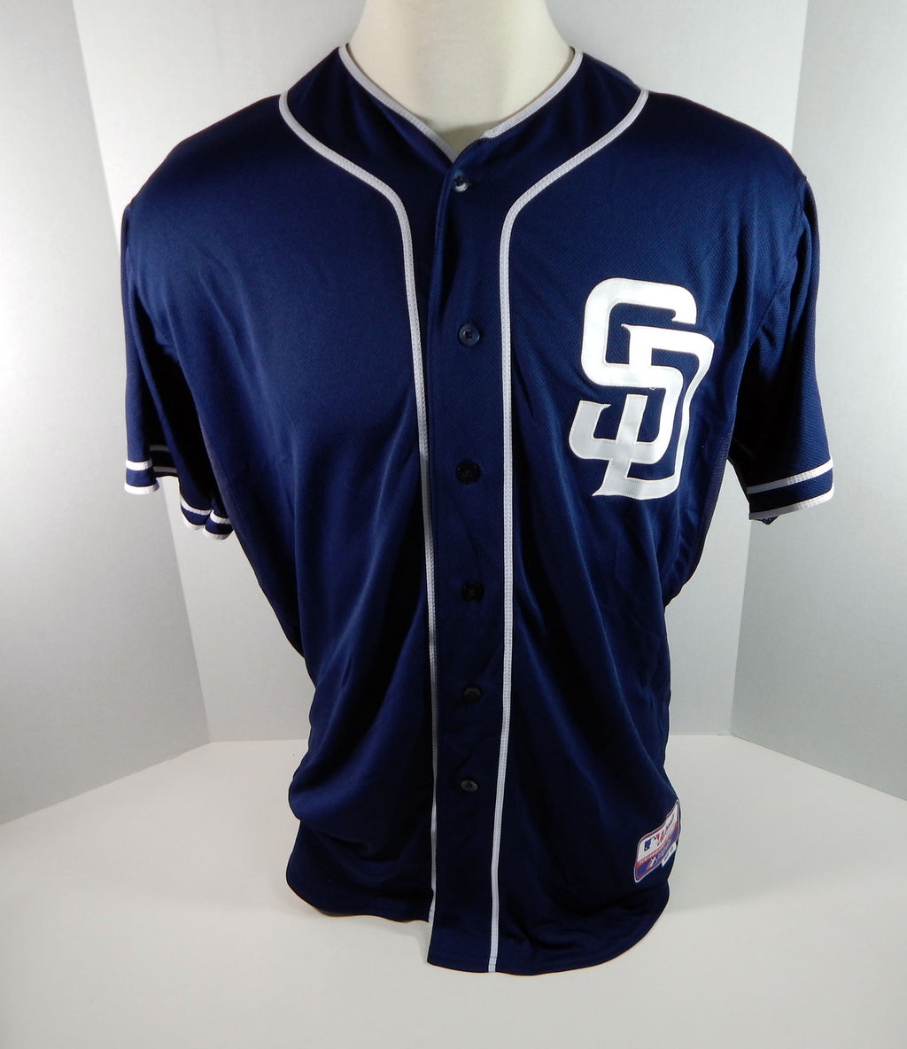 2012 San Diego Padres Wagner #62 Game Issued Navy Jersey 48 Patch Pic2