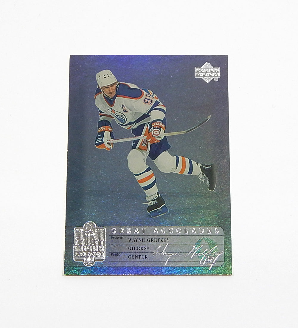 1999 Upper Deck Wayne Gretzky Living Legend Great Accolades Most Assists #GA34