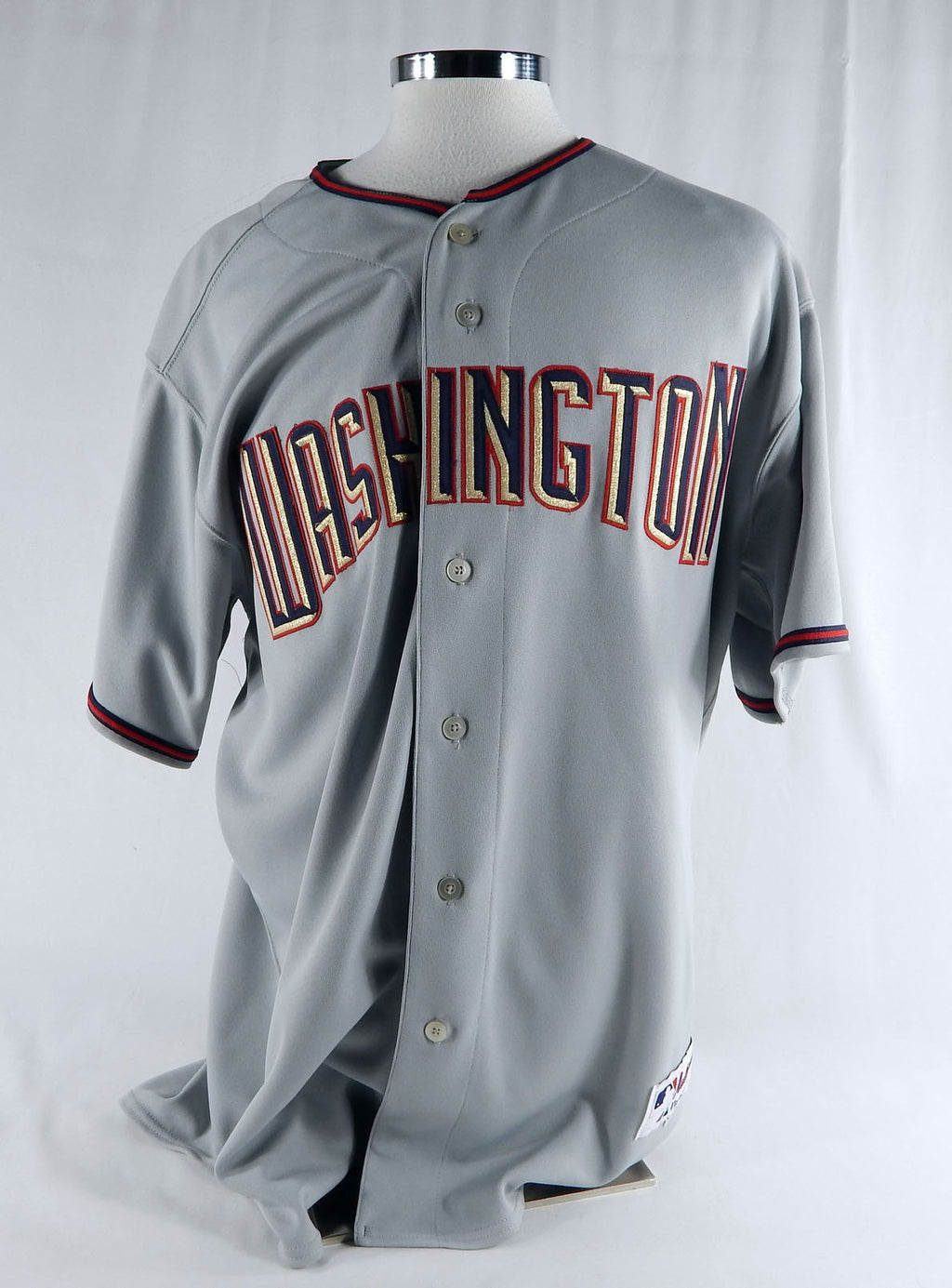 2005-08 Washington Nationals Blank Game Issued Grey Jersey 52 588