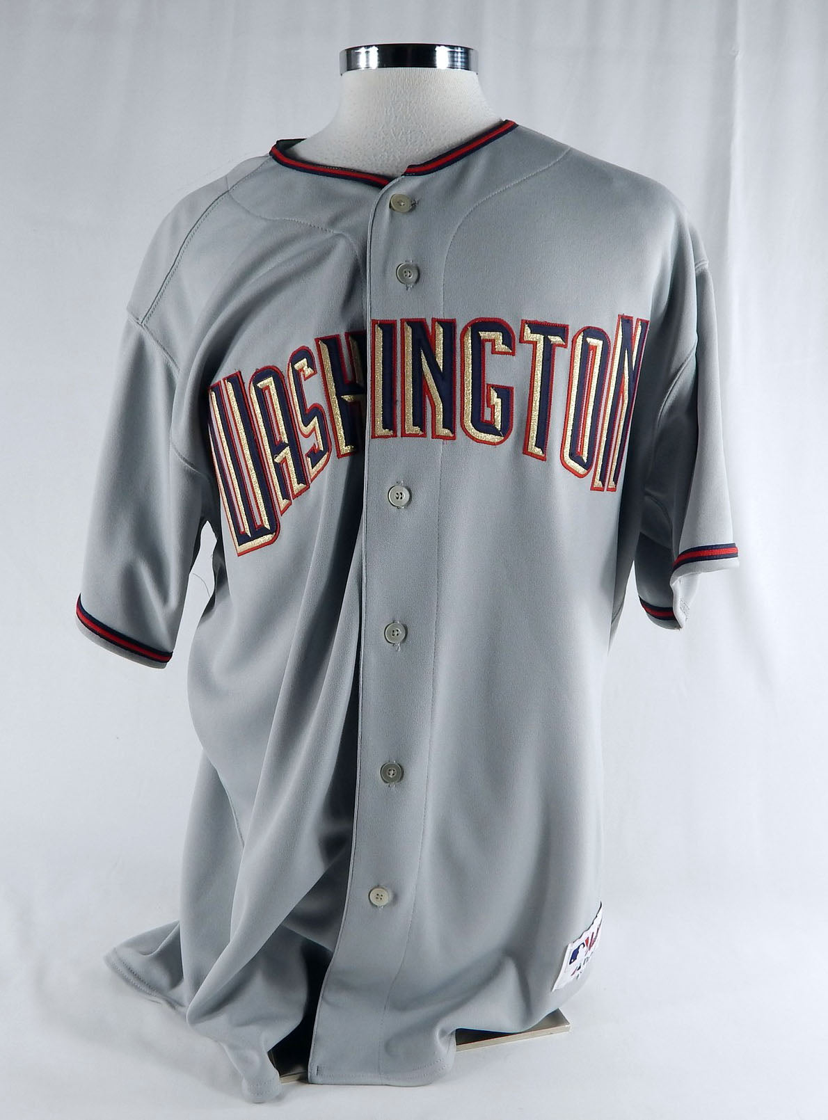 2005-08 Washington Nationals Blank Game Issued Grey Jersey 52 588