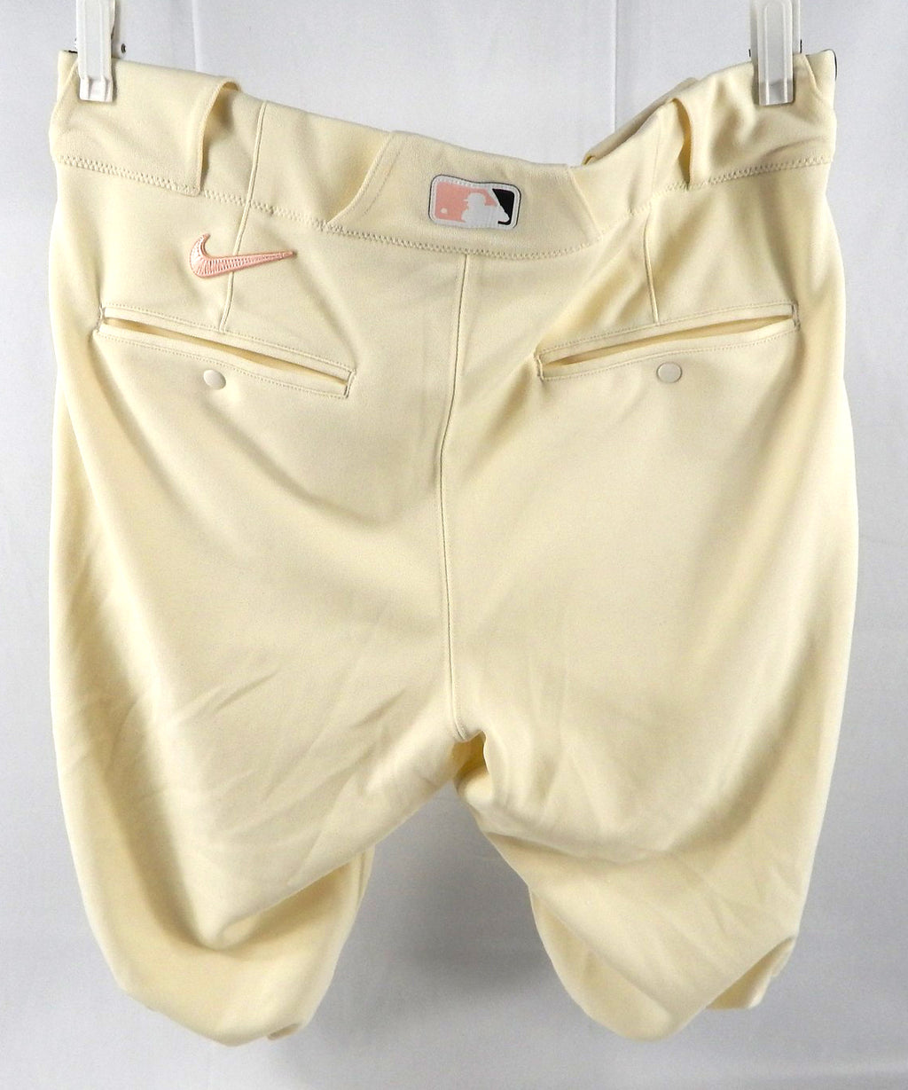 2024 Washington Nationals Andres Chaparro #19 Game Issued Pos Used Cream Pants C Pic2