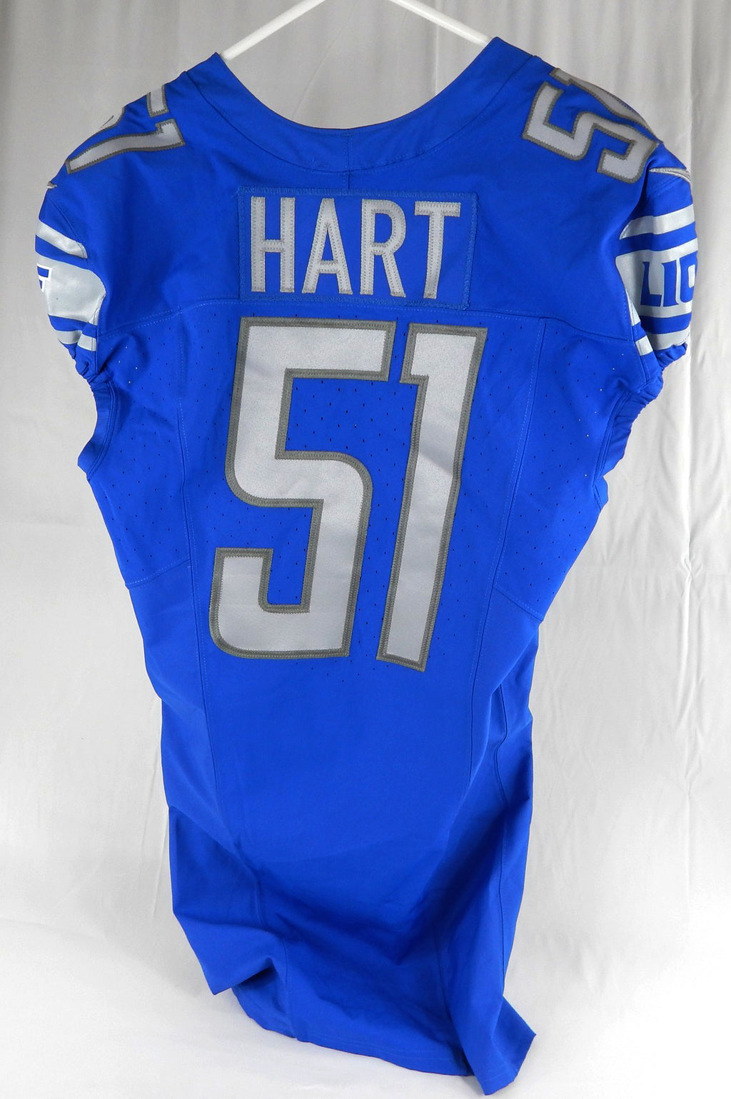 2023 Detroit Lions Bobby Hart #51 Game Issued Blue Jersey 90 Seasons Patch 44 9 Pic2