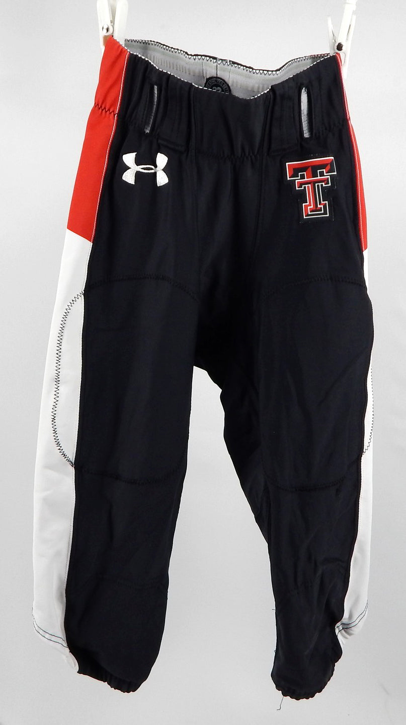2020 Texas Tech Red Raiders Peoples #2 Game Used Black Pants 32 DP84879