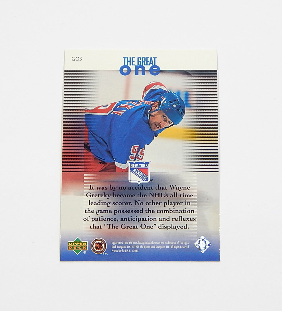 1999 Upper Deck Wayne Gretzky Living Legend The Great One Scoring #GO3 Pic2